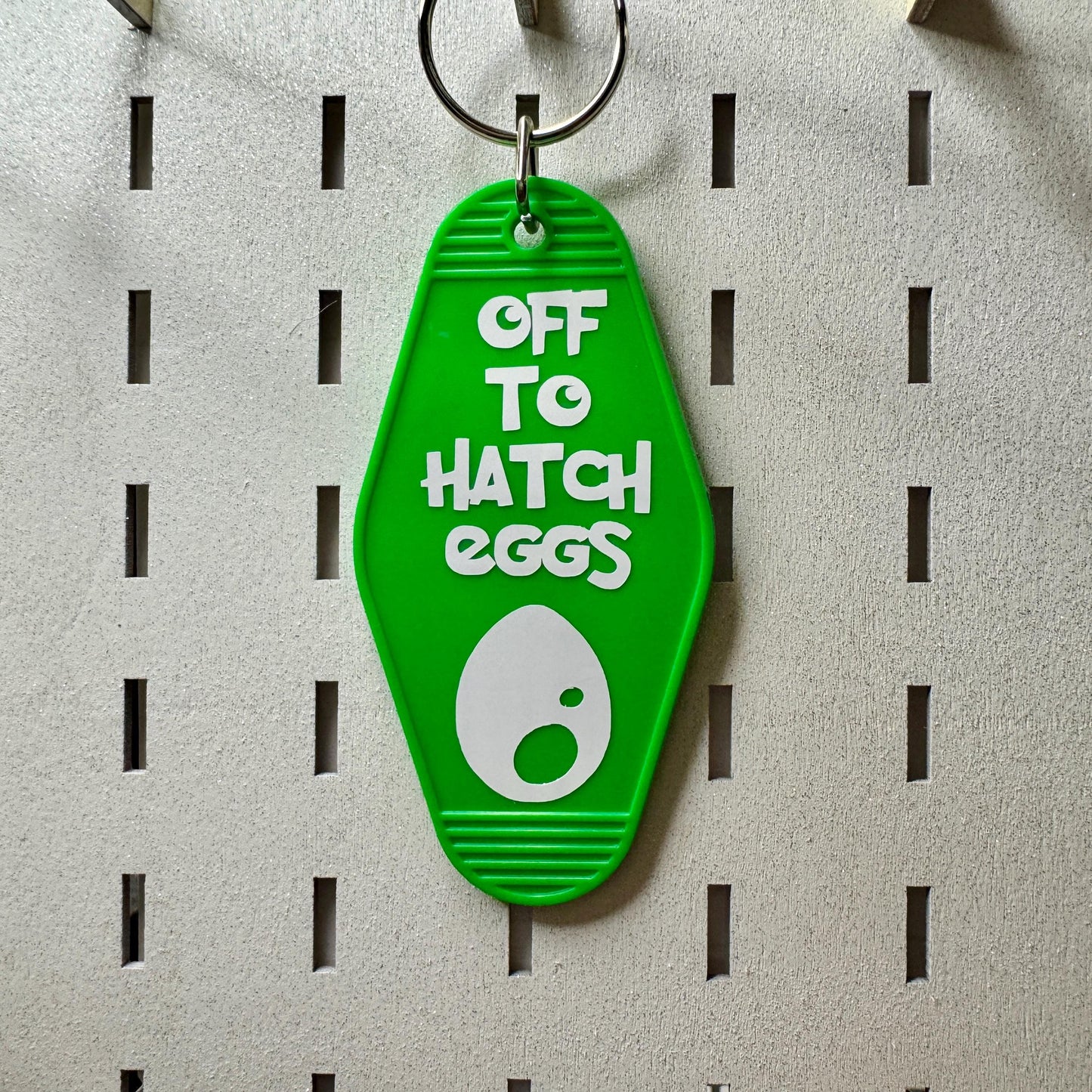 Off to hatch eggs - Pokémon Go - Green Motel keyring