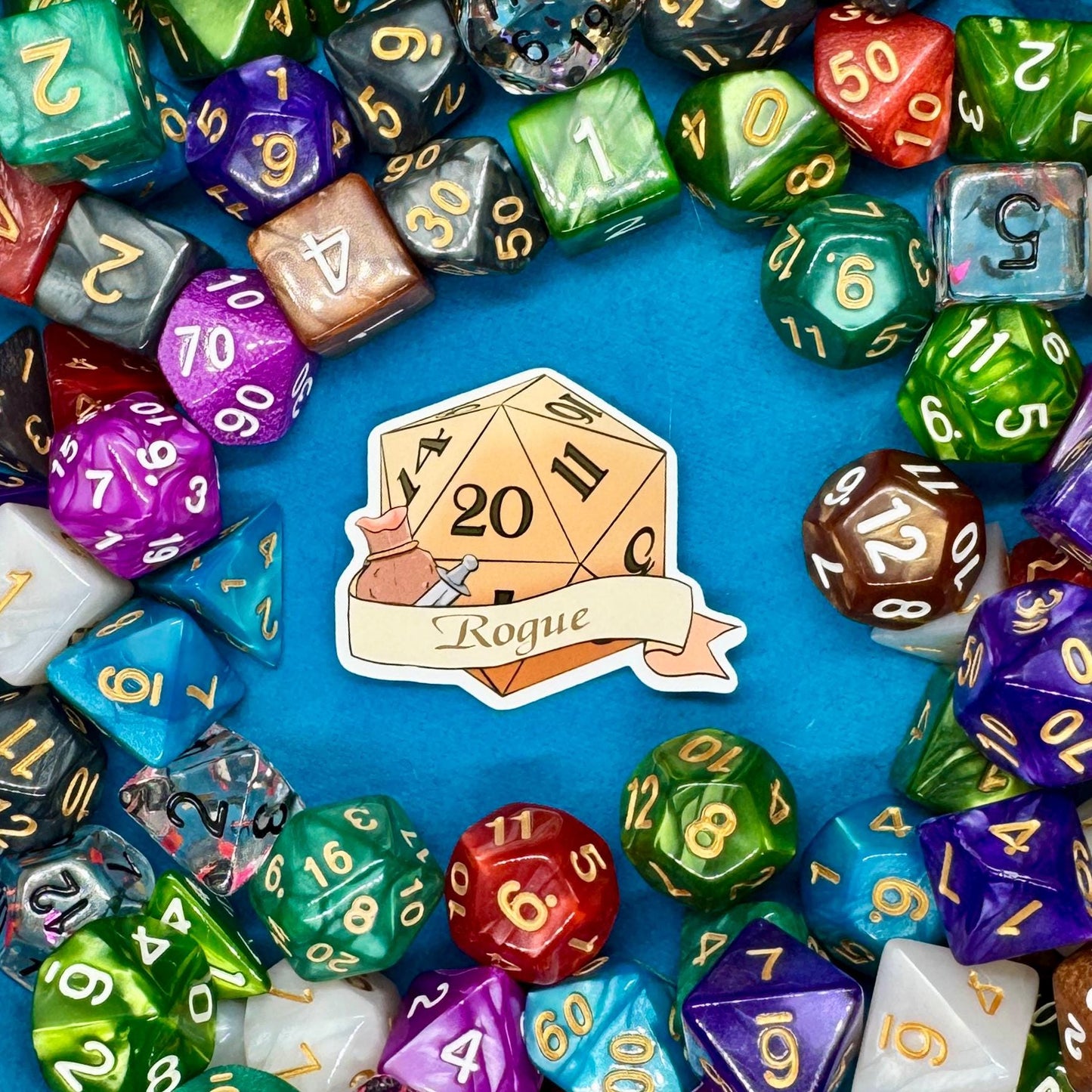 Rogue Dungeons and Dragons Sticker - Vinyl or Holographic three sizes