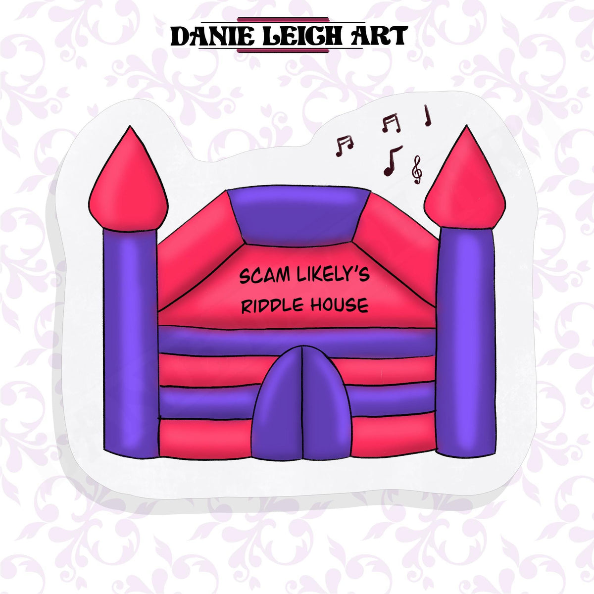 Scam Likely Riddle House Sticker