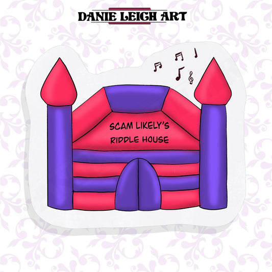 Scam Likely Riddle House Sticker