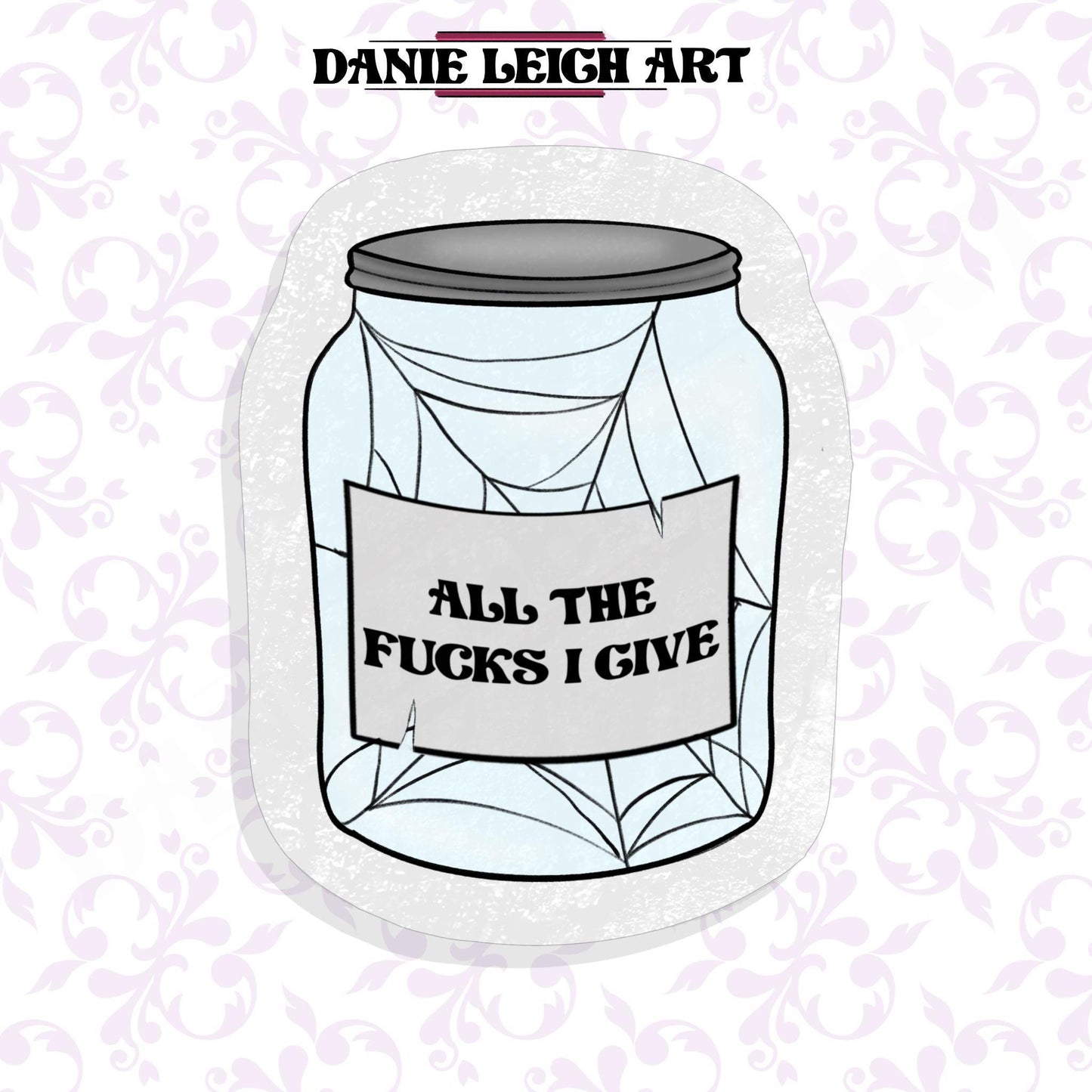 All the fucks I give - Funny sticker