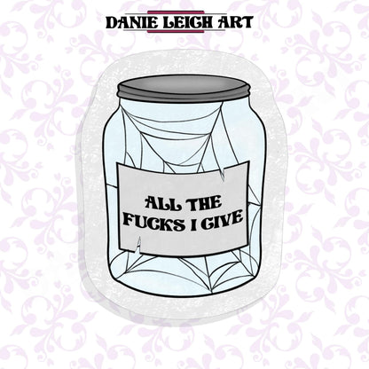 All the fucks I give - Funny sticker