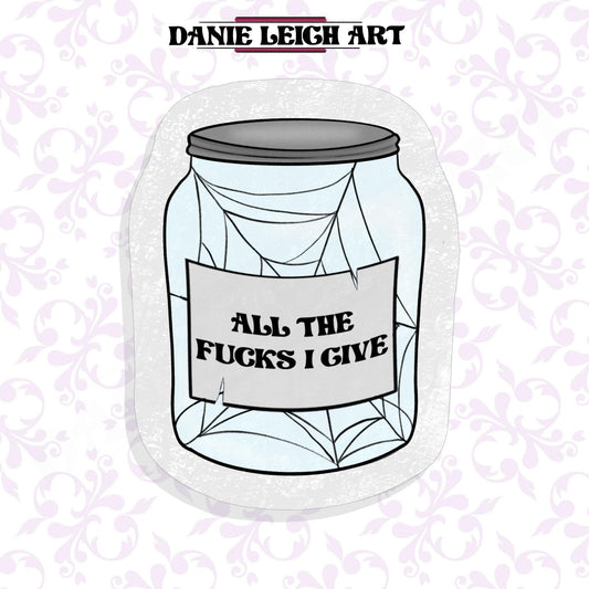 All the fucks I give - Funny sticker