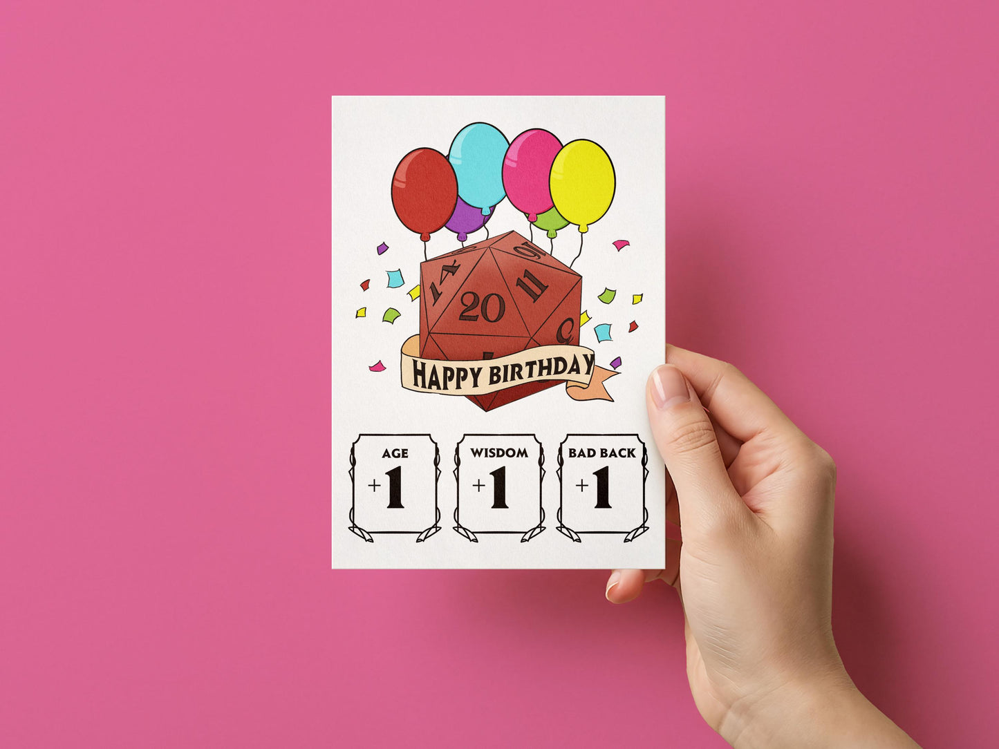 Dungeons and Dragons Birthday Card - A6