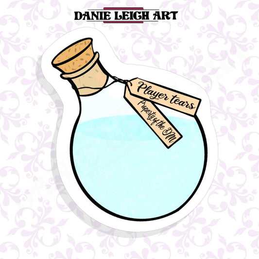 Sticker - Players tears - Property of the DM - Dungeons and Dragons - Holographic or Vinyl Sticker