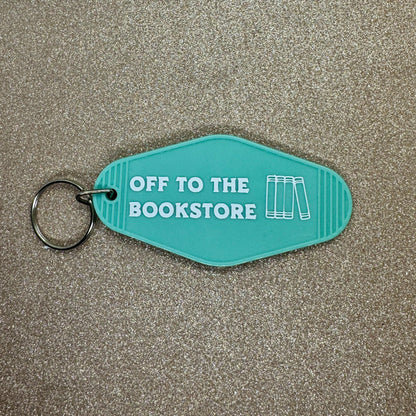 Off to the bookstore - Motel Keychain