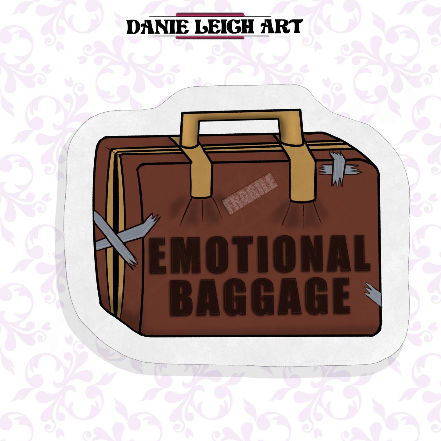 Emotional Baggage - Funny Sticker