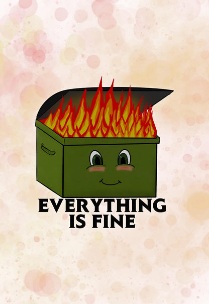 Everything is fine - A4 print
