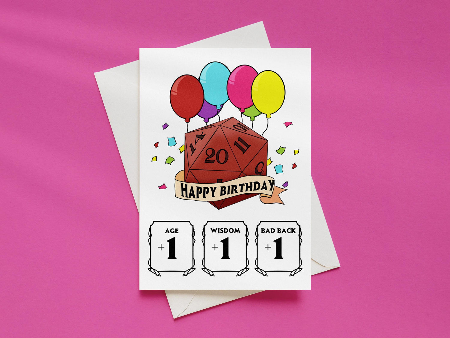 Dungeons and Dragons Birthday Card - A6