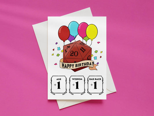 Dungeons and Dragons Birthday Card - A6